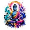 Buddha Wave Meditation Art