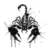 Scorpion Splatter Black