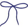 Blue Ribbon Bow Illustration