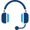 Headset Customer Support Line Icon