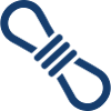Safety Rope Line Icon Vector