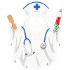 Krankenschwester Krankenpfleger Halloween