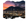 Monterrey Evening City Panorama