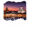 Helsinki Abendlicht Skyline