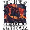 Vikingerschiff Plünder-Motiv