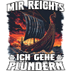 Vikingerschiff Plünderer Raid Motiv