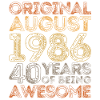 Août 1986 : 40 ans d’expérience