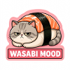 Angry Sushi Cat Salmon Nigiri Meme