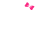 Ghost girl with pink bow