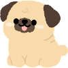 Pug Plushie Charm