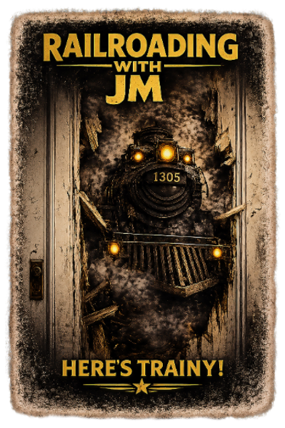 Railroading with JM – Here's Trainy!