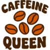Caffeine Queen Beans Logo