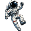 Retro Astronaut Comic Print