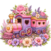 Pastel flower train