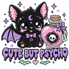Cute But Psycho Pastel Goth Bat
