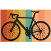 Wheel in rainbow stripe