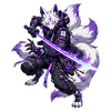 Cyberpunk Kitsune White Fox Techwear Samurai