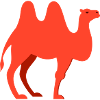 Camel embroidered