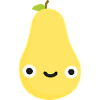 Pear embroidered