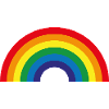 Rainbow embroidered