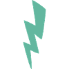 Embroidered lightning bolt