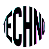 Neon Glitch Techno Typography