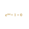 Euler-Identität e^(iπ)+1=0
