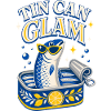 Tin Can Glam Sardines with Sunglasses