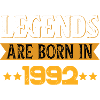 Birthday born in 1992