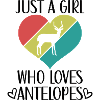 Heart Antelope Retro