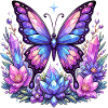 Crystal Butterfly Blossoms