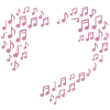 Line Dance Heart with Notes