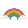 Rainbow and clouds