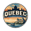 Retro Quebec Chateau Frontenac Badge