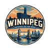 Retro Winnipeg Esplanade Riel Badge