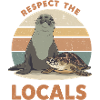 Respect The Locals Seal & Turtle