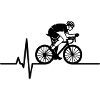 Rennrad Herzschlag EKG