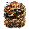 Feuriger Musclecar Inferno