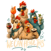 Wir schaffen das: Partyhühner