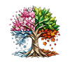 Four Seasons Tree Art
