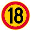 18th Birthday Age 18 Years Sign