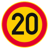 20th Birthday Age 20 Years Sign