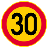 30th Birthday Speed Limit 30 Sign
