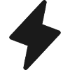 Lightning Symbol - Clean Minimal Icon Design