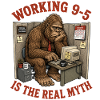 Bigfoot Sasquatch Office Worker Myth
