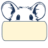 Souris pour étiquette de nom