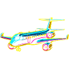 Airplane Comic Style
