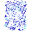 Blue Turquoise Tie-Dye Pattern