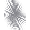 Gray Circle Spiral Zen Pattern