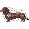 Dachshund Floral Pattern
